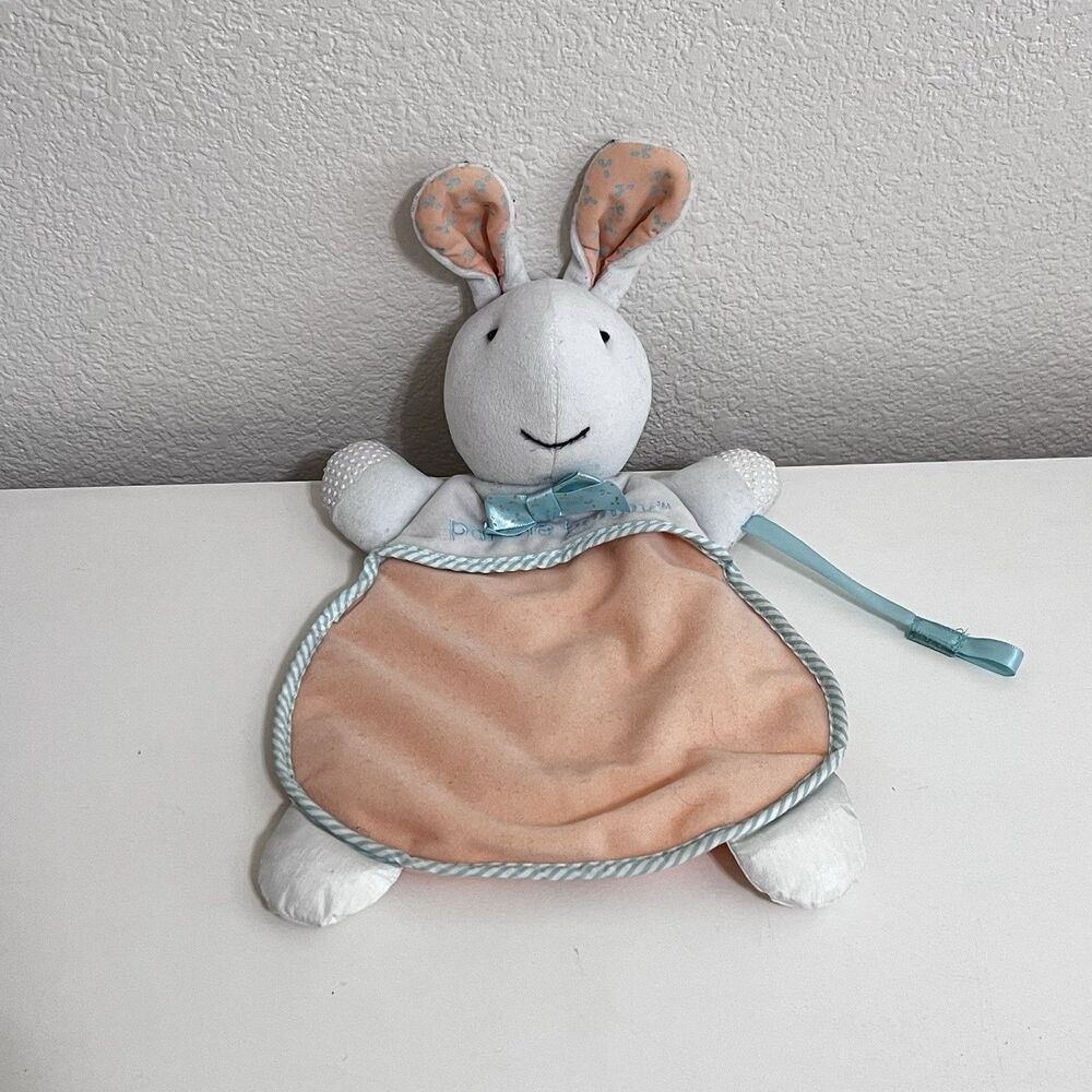 Pat the Bunny Security Blanket Pacifier Holder Lovey Crinkle Lovie